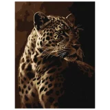 Paint by Numbers Ideyka - Leopard's Gaze