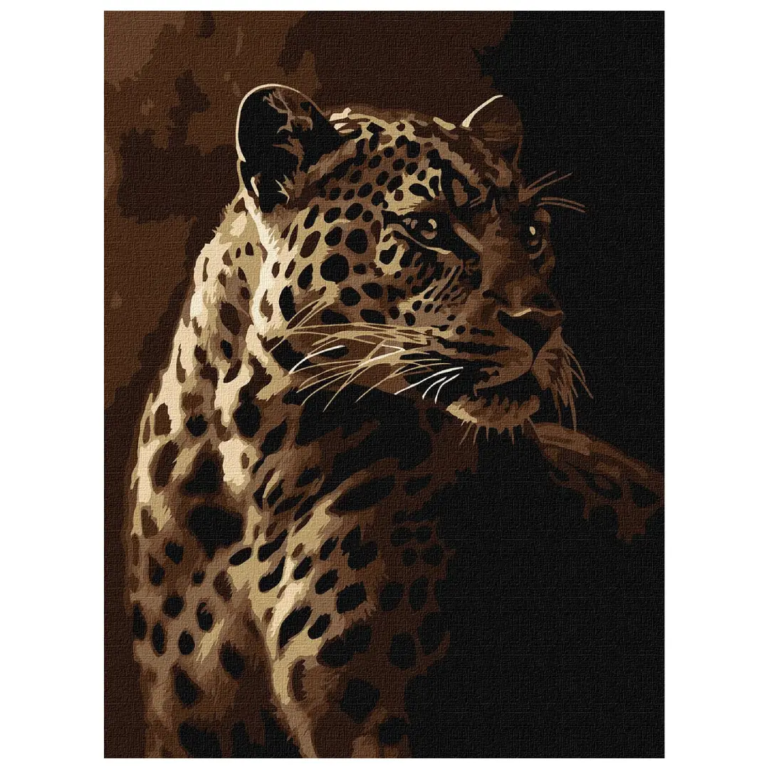 Paint by Numbers Ideyka - Leopard's Gaze