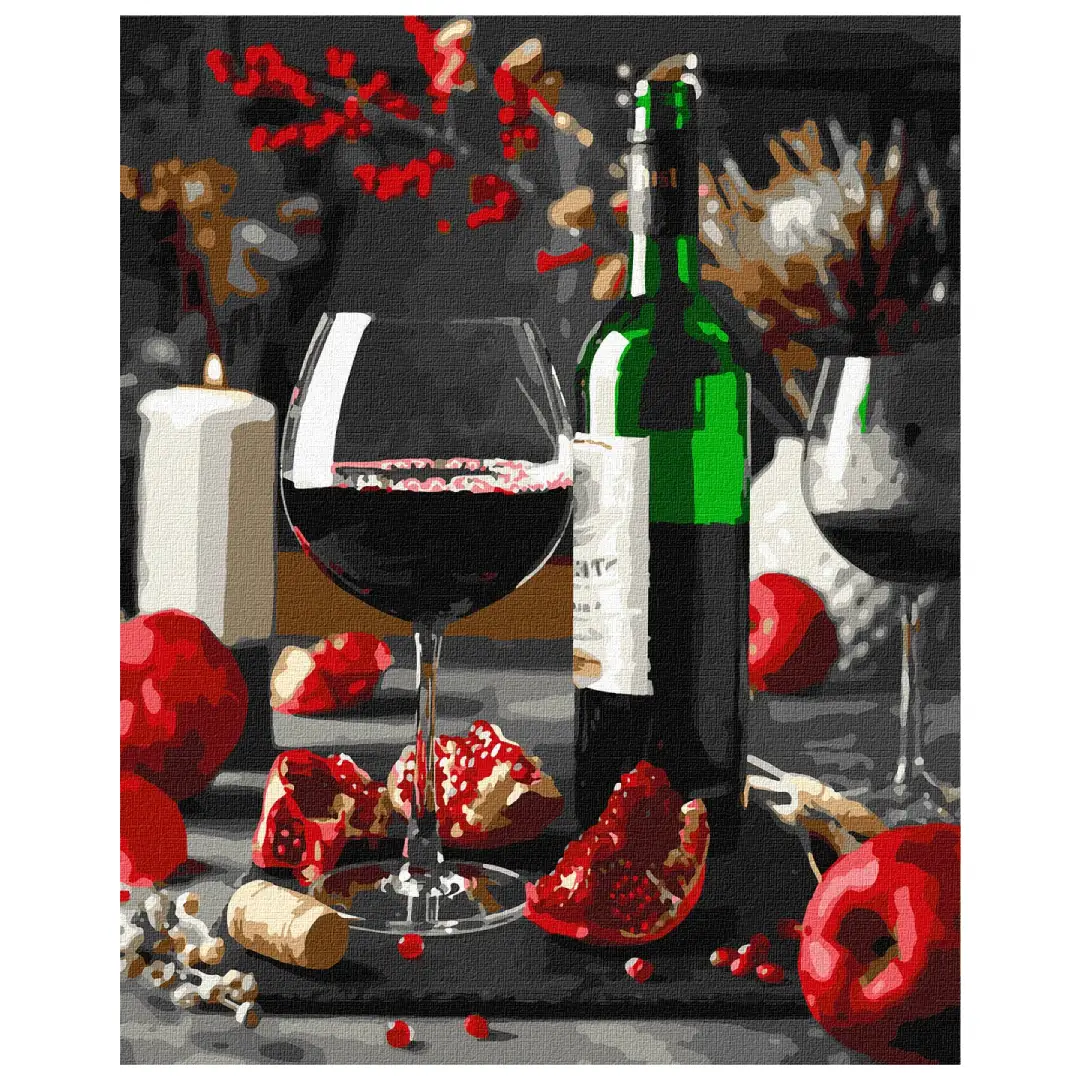 Paint by Numbers Ideyka - Pomegranate & Wine