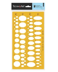 TechnoArt Ellipse Template 25°, 45° and 60°