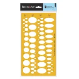 TechnoArt Ellipse Template 25°, 45° and 60°