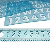TechnoArt Lettering Stencil - Set of 5