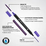 Zieler Brush & Fine Tip Pens - 18pc