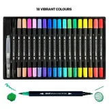 Zieler Brush & Fine Tip Pens - 18pc