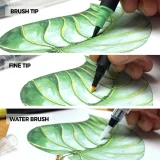 Zieler Brush & Fine Tip Pens - 18pc