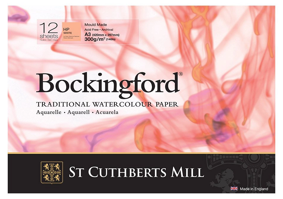 Bockingford watercolour paper pad hot press