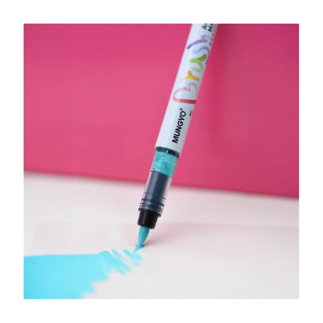 Mungyo Brush Acrylic Marker - 24 Piece