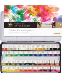 Mungyo Professional Watercolour Set – 48 1/2 Pans