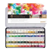 Mungyo Professional Watercolour Set – 48 1/2 Pans