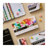 Mungyo Professional Watercolour Set - 48 1/2 Pans