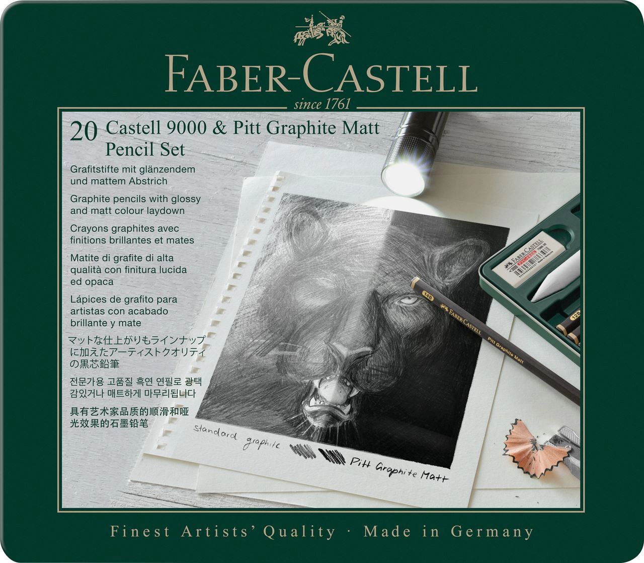 Faber Castell Pitt Graphite Matt & Castell 9000