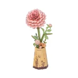 Robotime 3D Wooden Puzzle - Pink Dahlia