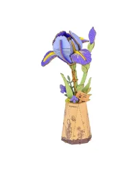 Robotime 3D Wooden Puzzle – Purple Iris
