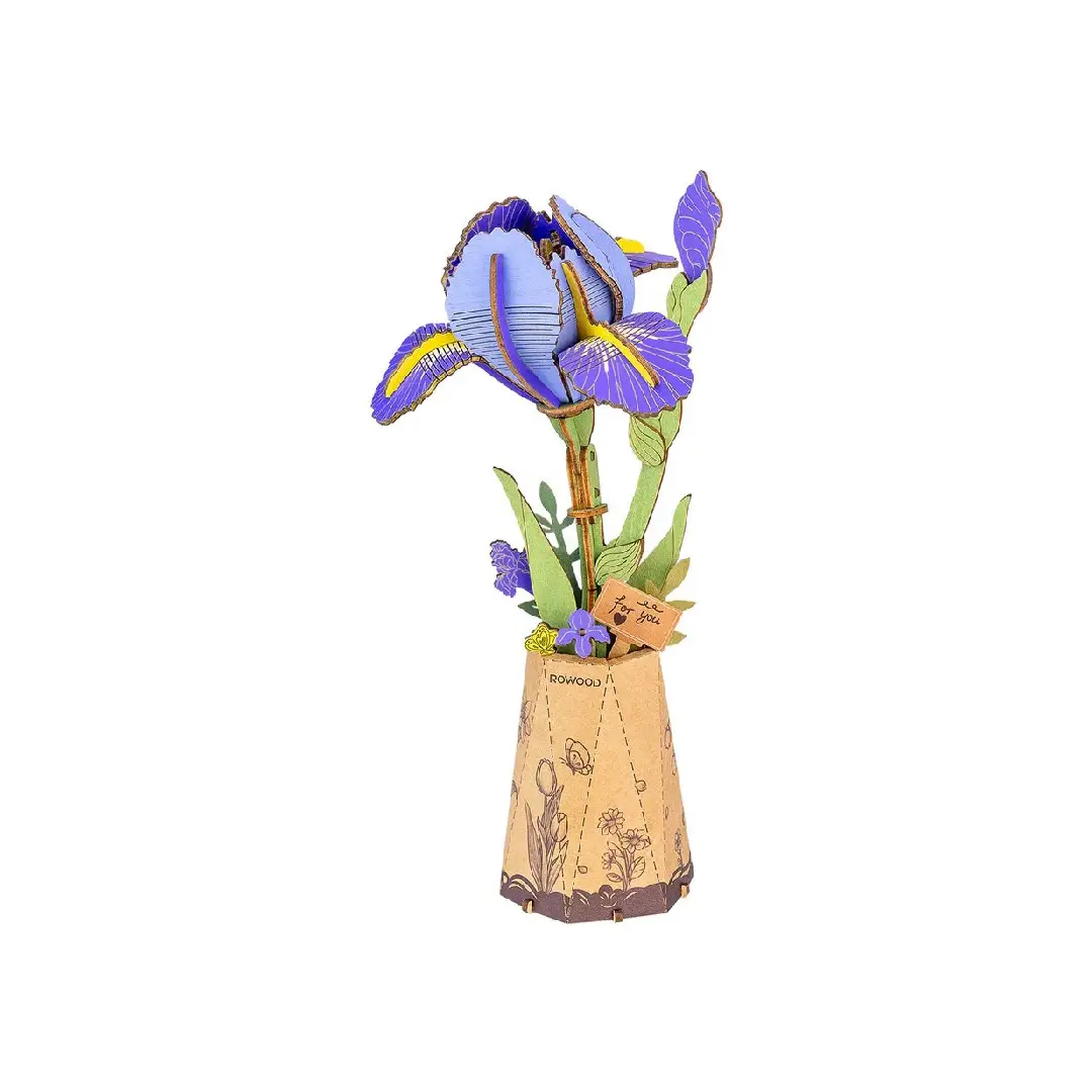 Robotime 3D Wooden Puzzle -Purple Iris