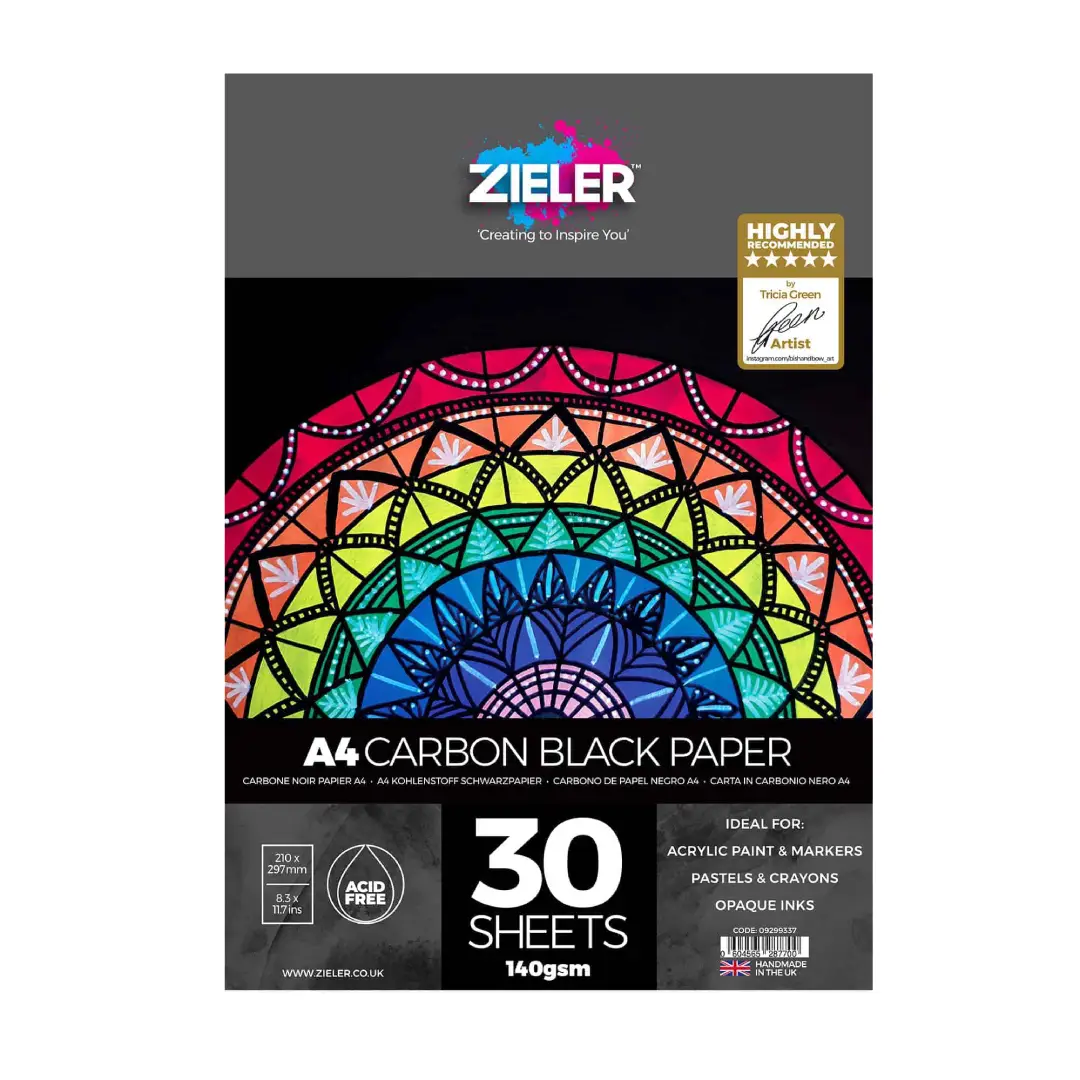 Zieler Carbon Black Paper Pad140gsm - A4