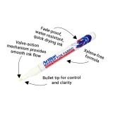 Artline Marker for Fabric - White
