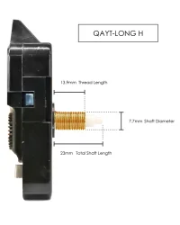 Clock Mechanism With Hanger – 23mm