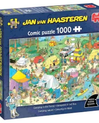 Jan van Haasteren – Camping in Forest – 1000 Piece Puzzle