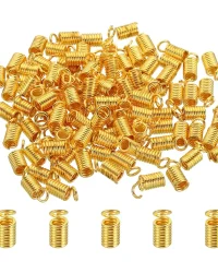 Jewellery Spring (Crimp) Ends – 25 Pieces Gold