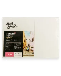 Mont Marte Canvas Panel – 5×7″ 3pc