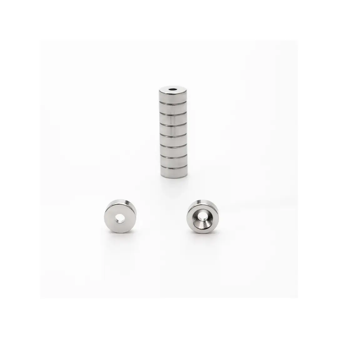 Neodymium (Rare Earth) Countersunk Magnets - OD10x6.5mm/D4x3mm