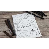 Uni Pin Drawing Pen Set of 3 - Sepia & Black