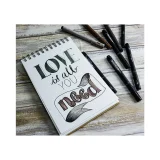 Uni Pin Drawing Pen Set of 3 - Sepia & Black