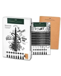 Faber Castell – Pitt Artist Sketching Set W/Sketchbook