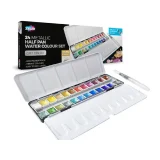 Metallic Watercolour Paint - Zieler Half Pan Set - 24 Colours