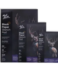 Mont Marte – Black Paper Sketch Pad -140GSM