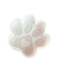 Silicone Mould Paw Print Heart