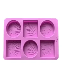 Silicone Soap Mould – Leaf 6pc