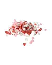 Clay Decorations – Hearts – Pink White Red Mix 5g