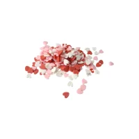 Clay Decorations – Hearts – Pink White Red Mix 5g