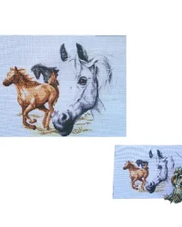 Cross Stitch – Horses – 18x25cm