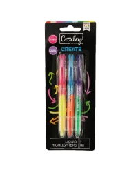 Croxley – Liquid Highlighter – 3pce