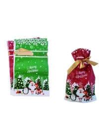 Drawstring Bag – Christmas 5pc – 15x23cm